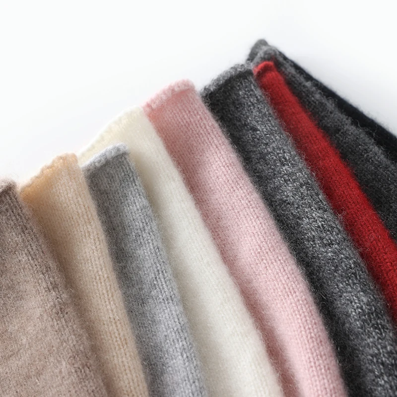 2024 Winter Unisex 100 Cashmere Hats Outdoor Casual Keep Warm Solid Color Cashmere Knitted Beanie Hat Women /Men Hedging Caps - Image 4