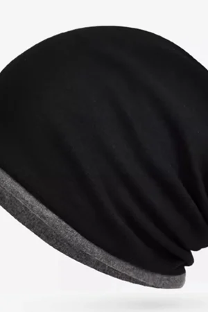 Man Winter Sports Bonnet Cap Lady Cotton Textured Striped Beanies Slouchy Style Skullies Hiphop Pile Hat Dad Warm Knitted Hats